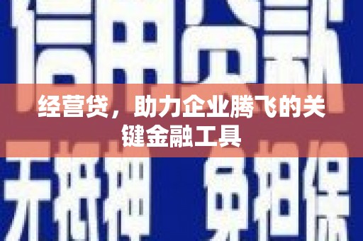 南宁经营贷，助力企业腾飞的关键金融工具