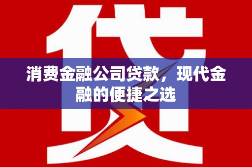 南宁消费金融公司贷款，现代金融的便捷之选