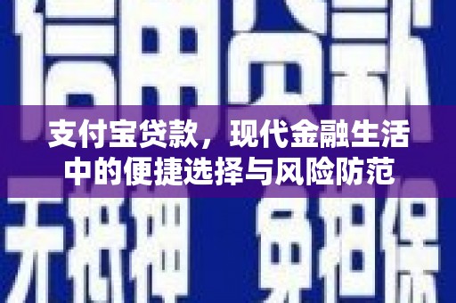 南宁支付宝贷款，现代金融生活中的便捷选择与风险防范