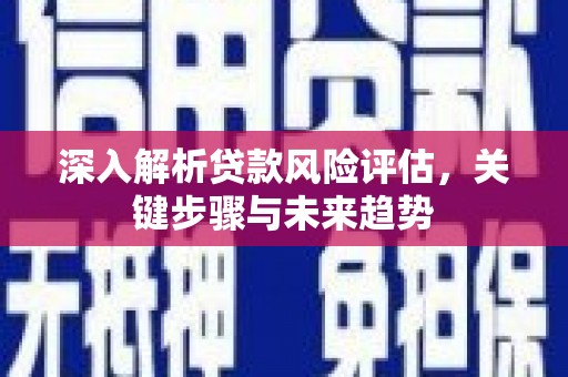 南宁深入解析贷款风险评估，关键步骤与未来趋势