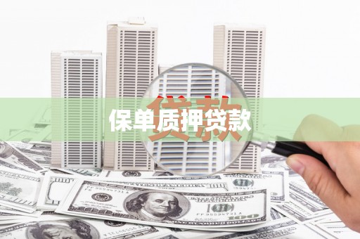 南宁保单质押贷款