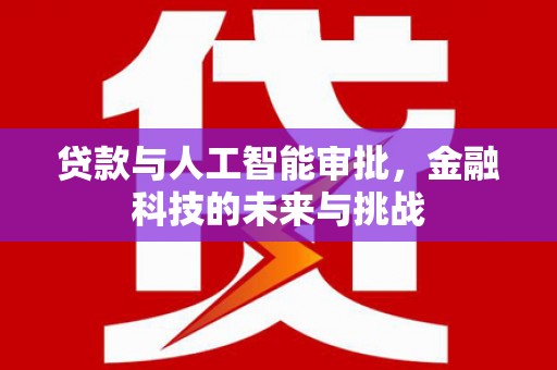 南宁贷款与人工智能审批，金融科技的未来与挑战