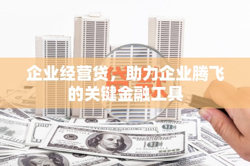 南宁企业经营贷，助力企业腾飞的关键金融工具