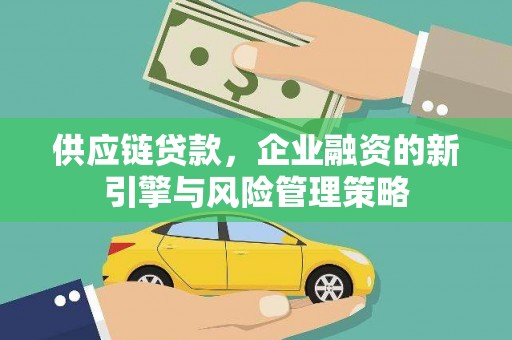 南宁供应链贷款，企业融资的新引擎与风险管理策略
