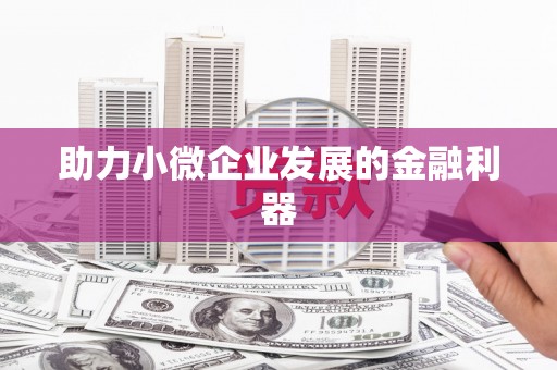 南宁助力小微企业发展的金融利器